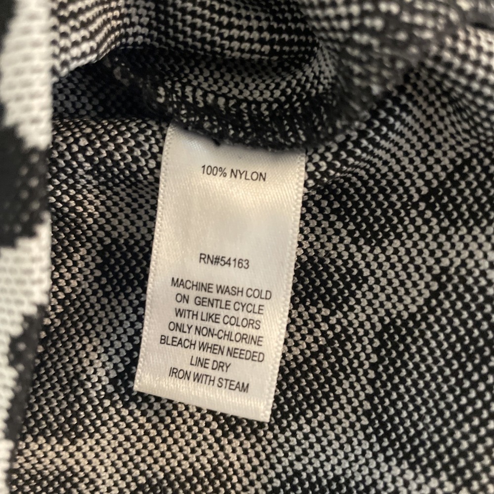 Marc New York Animal Print Top Faux Leather Trim Sz M - Picture 6 of 9